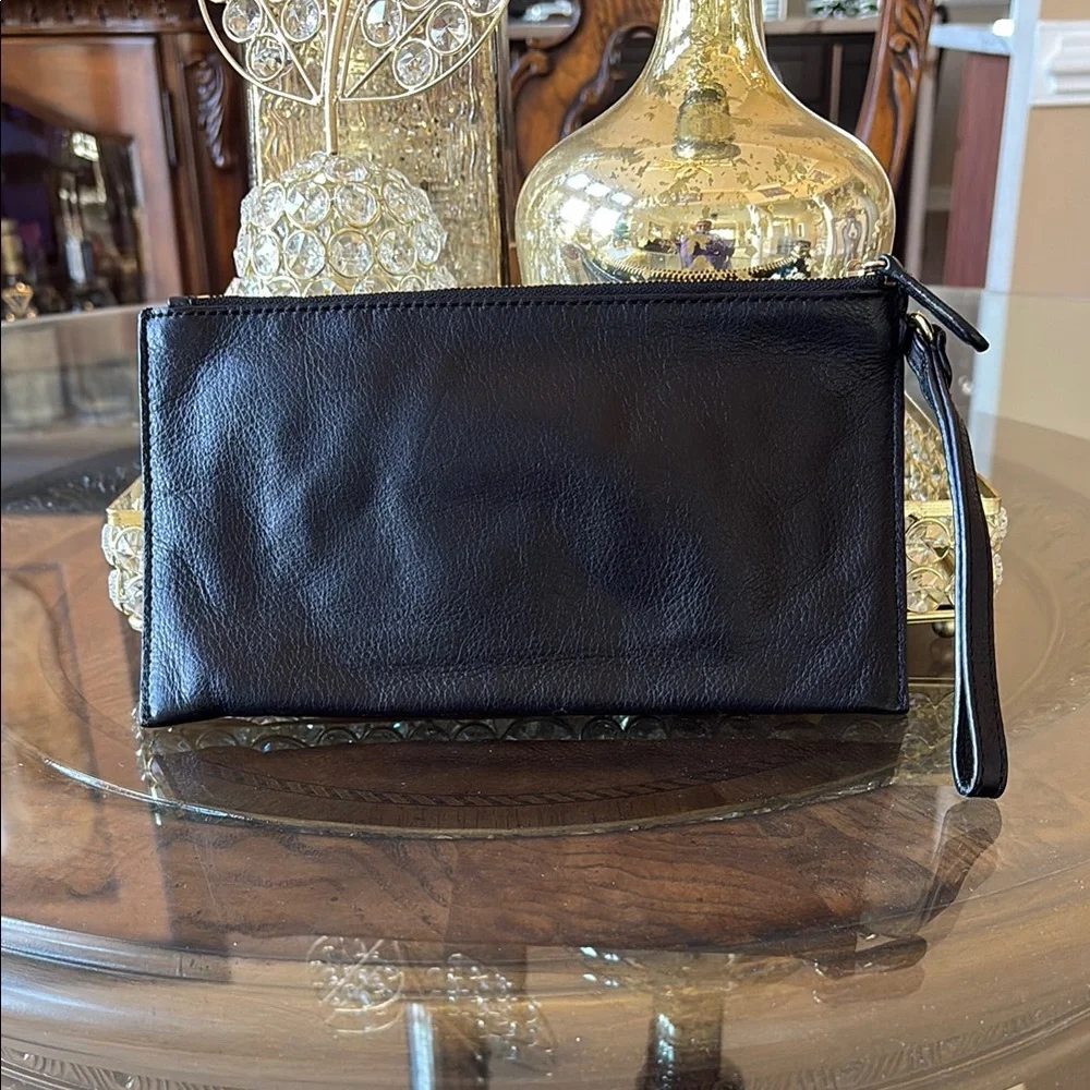 Michael Kors Black and Gold Clutch - Picture 2 of 3